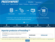 Tablet Screenshot of prestaimport.com